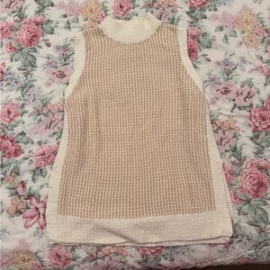 Club Monaco cream knit sweater vest